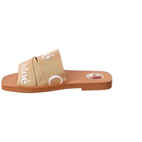 Chloe Woody Logo Canvas Slide - Picture 2 of 6